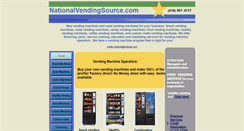 Desktop Screenshot of nationalvendingsource.com