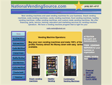 Tablet Screenshot of nationalvendingsource.com
